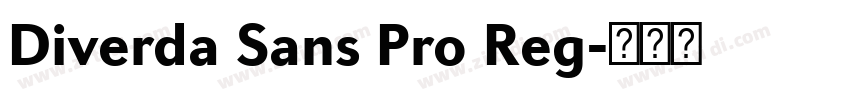 Diverda Sans Pro Reg字体转换